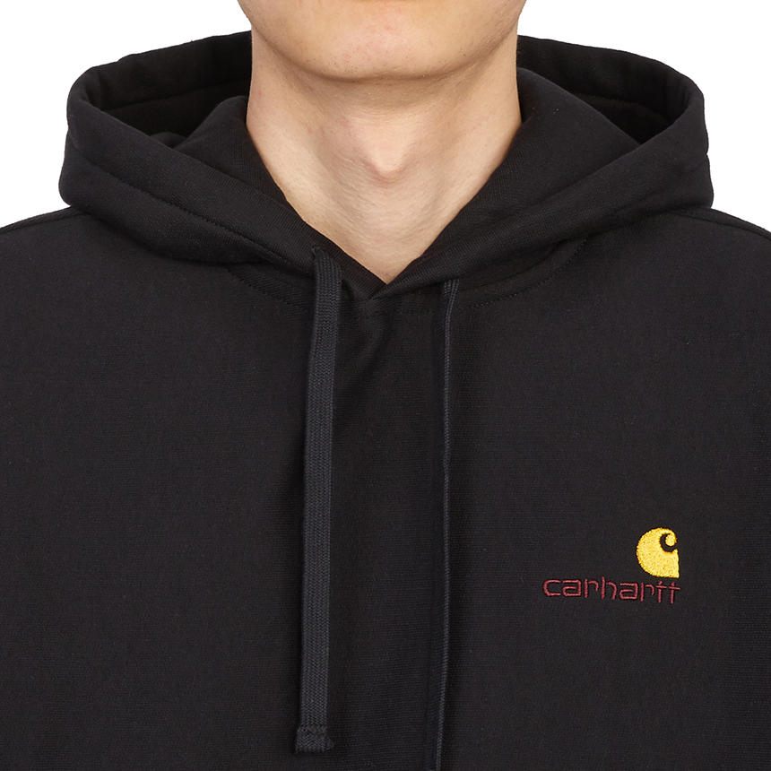 칼하트윕(CARHARTT WIP) 아메리칸 스크립트 남자 후드 기모 긴팔 맨투맨 티셔츠 루즈핏 I028279 89XX