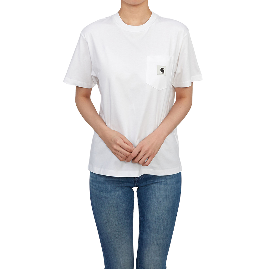 칼하트윕(CARHARTT WIP) 포켓 여성 반팔티셔츠 I032215 02XX