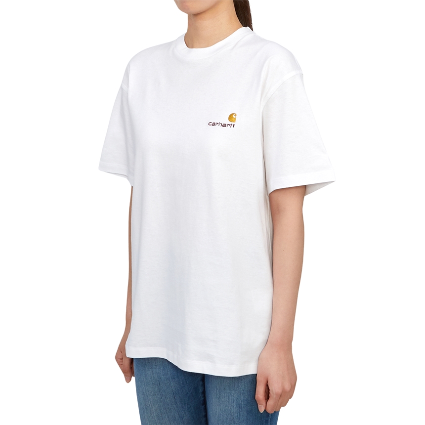 칼하트윕(CARHARTT WIP) 아메리칸 스크립트 여성 반팔티셔츠 I032218 02XX