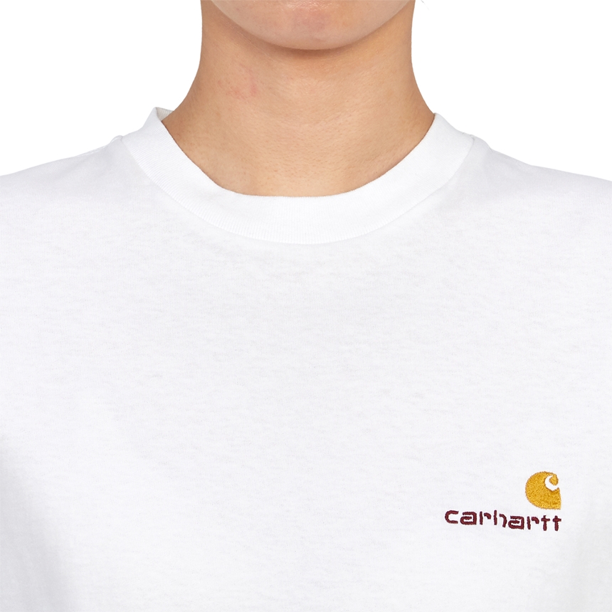 칼하트윕(CARHARTT WIP) 아메리칸 스크립트 여성 반팔티셔츠 I032218 02XX
