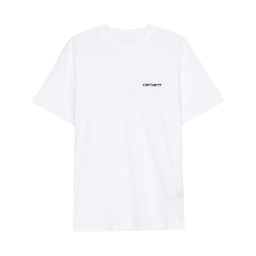 칼하트윕(CARHARTT WIP) 스크립트 엠브로이더리 여성 반팔티셔츠 I032293 00AXX