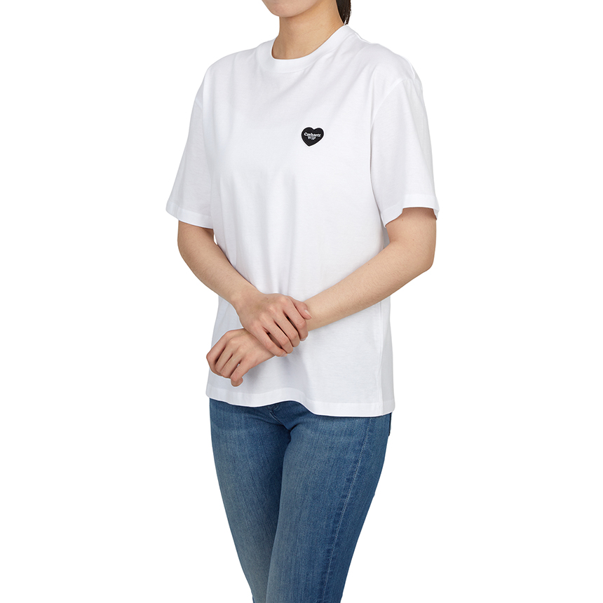 칼하트윕(CARHARTT WIP) 하트 패치 여성 반팔티셔츠 I032318 00AXX