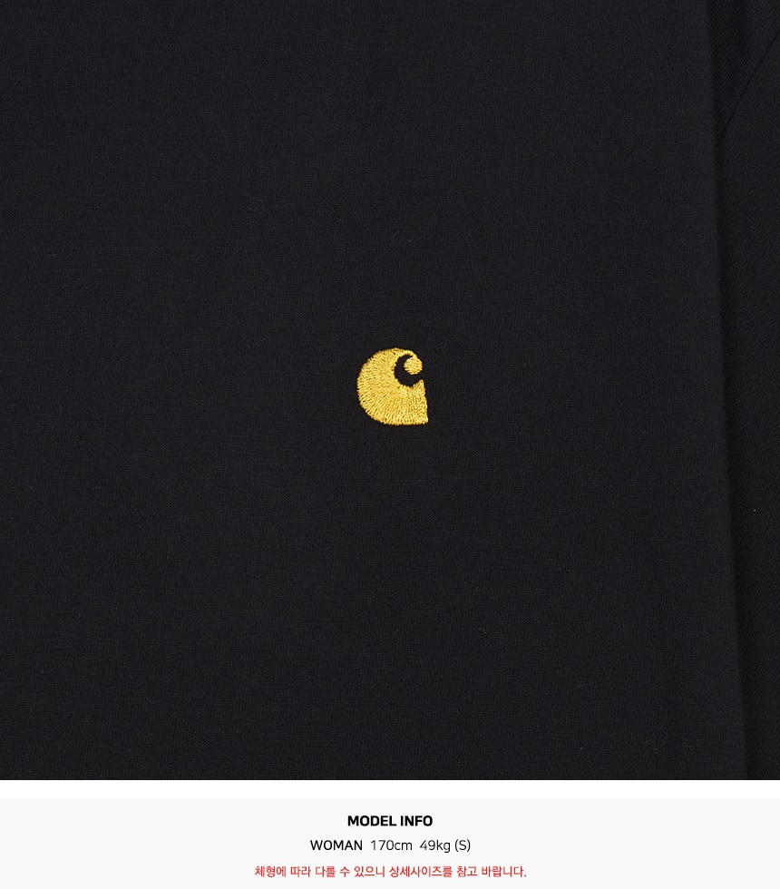 칼하트윕(CARHARTT WIP) 체이스 여성 반팔티셔츠 I033045 00FXX
