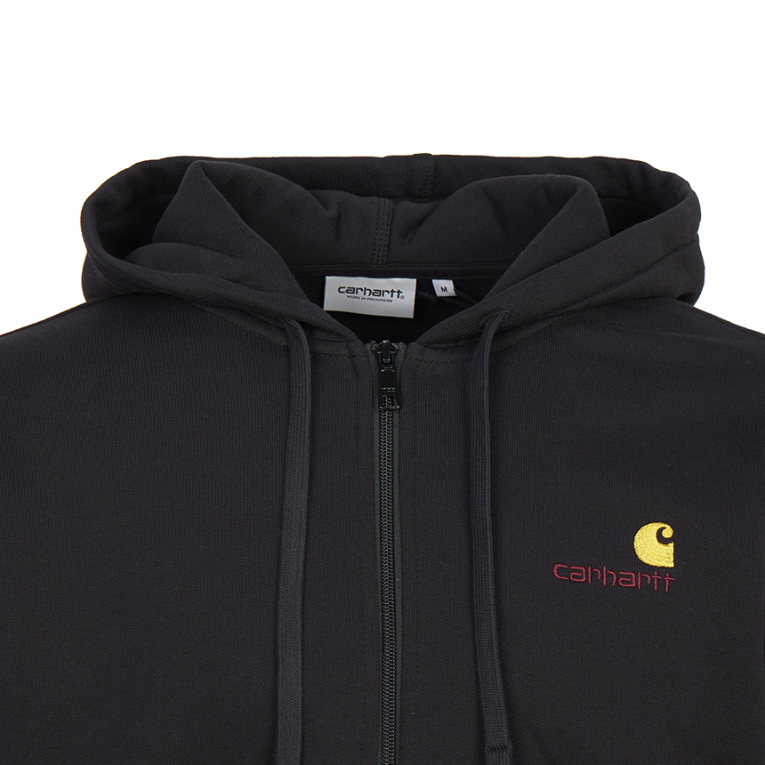 칼하트윕(CARHARTT WIP) 아메리칸 스크립트 남성 기모 후드 집업 I033063 89XX