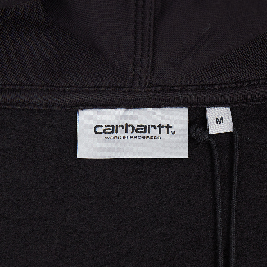 칼하트윕(CARHARTT WIP) 아메리칸 스크립트 남성 기모 후드 집업 I033063 89XX