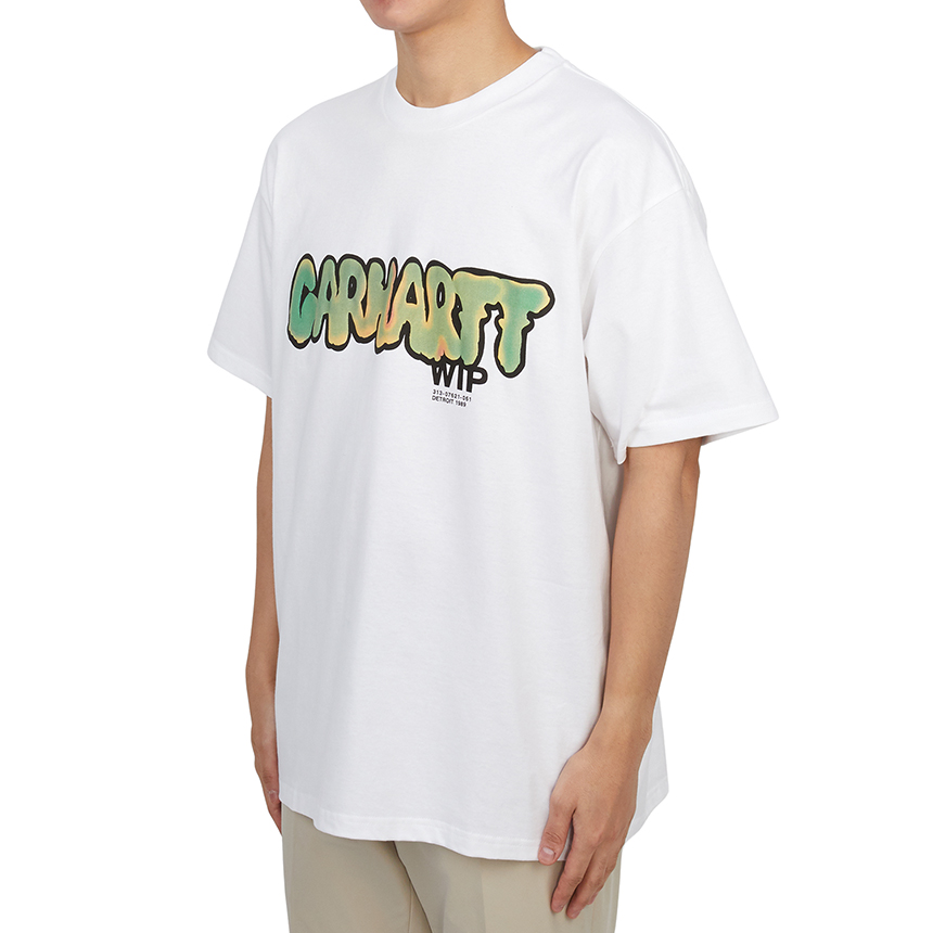 칼하트윕(CARHARTT WIP) 드립 남성 반팔티셔츠 I033160 02XX