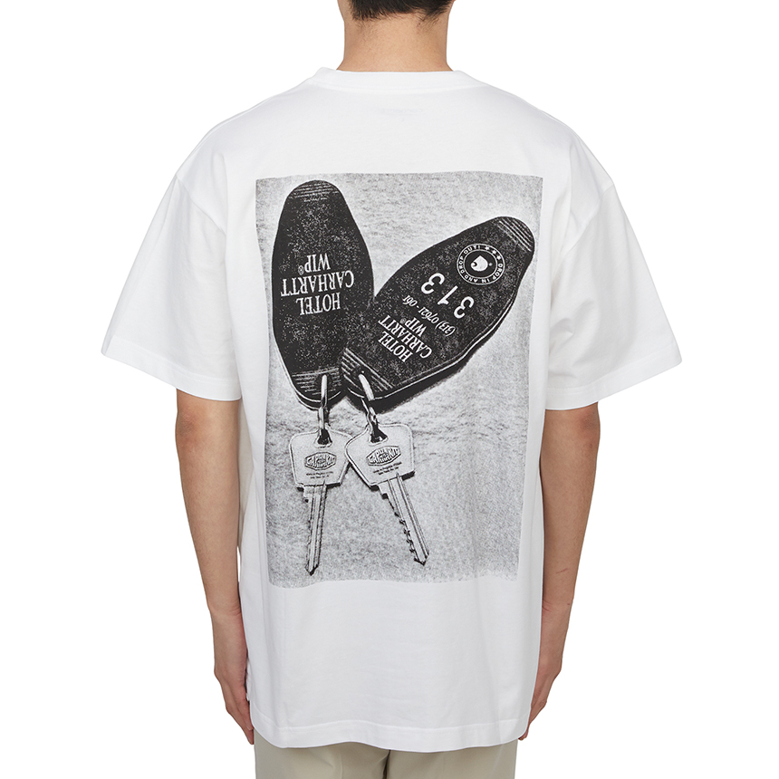 칼하트윕(CARHARTT WIP) 호텔 키스 남성 반팔티셔츠 I033959 00AXX