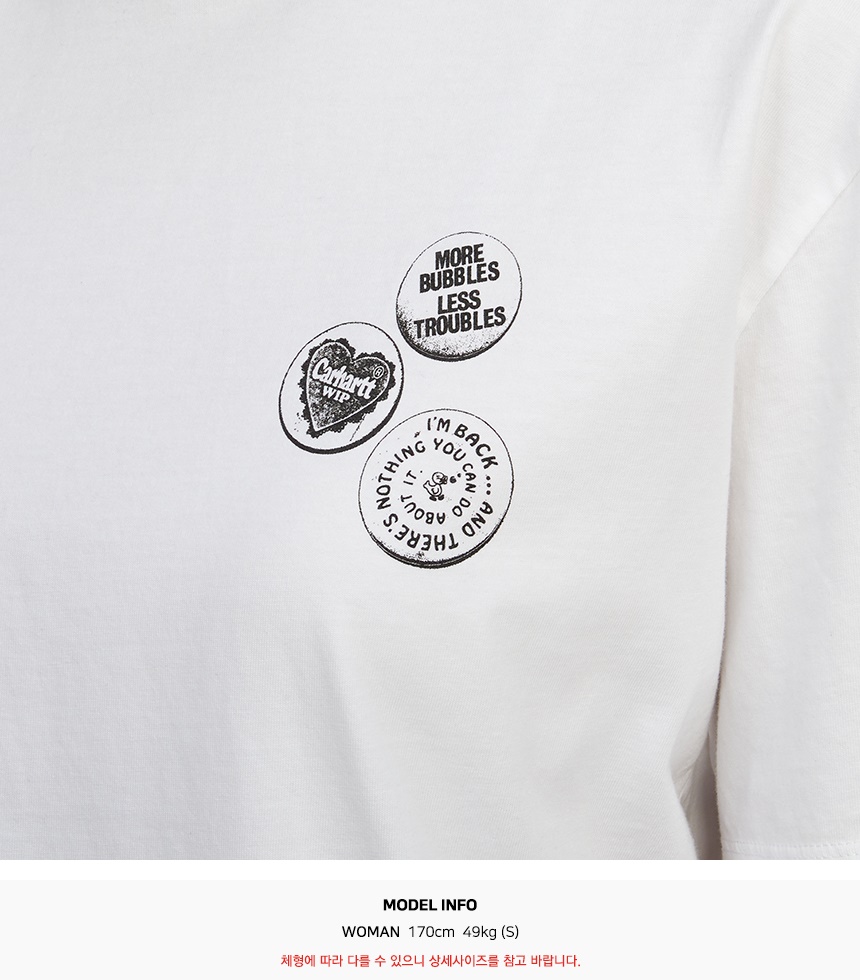 칼하트윕(CARHARTT WIP) 핀 여성 반팔티셔츠 I034006 00A06