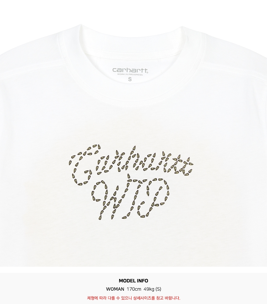 칼하트윕(CARHARTT WIP) 선플라워 여성 반팔티셔츠 I034700 02XX