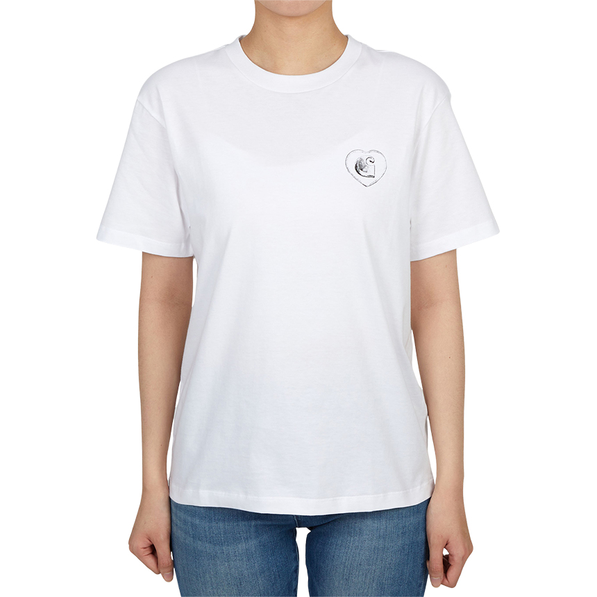 칼하트윕(CARHARTT WIP) 하트 오브 하트 여성 반팔티셔츠 I035477 02XX
