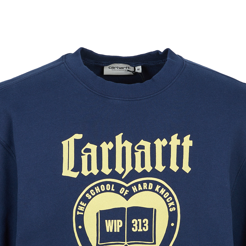 칼하트윕(CARHARTT WIP) 스쿨링 남성 기모 맨투맨 I035642 VQXX