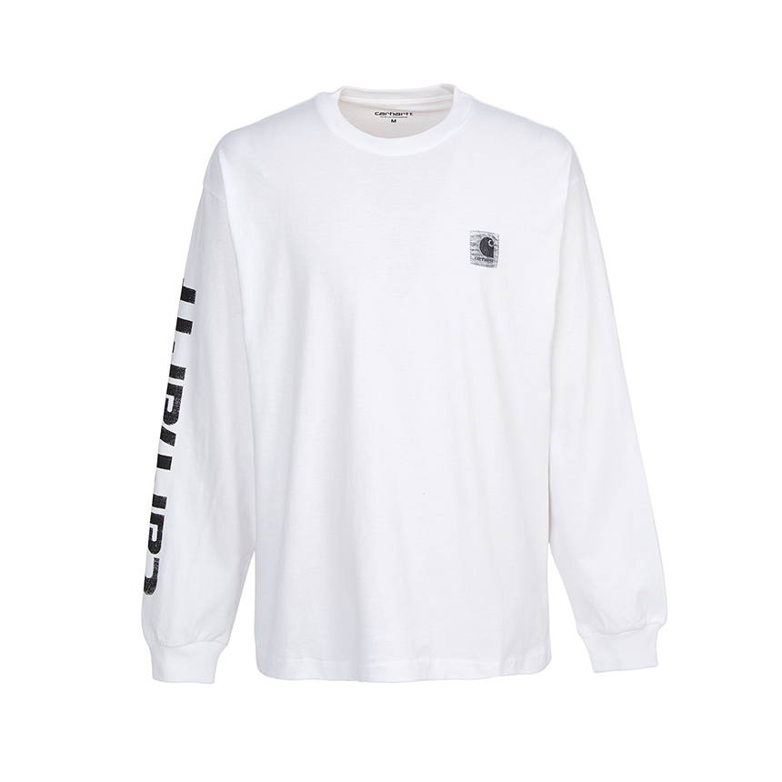 칼하트윕(CARHARTT WIP) 아카이브 스크립트 남성 긴팔티셔츠 I036002 02XX