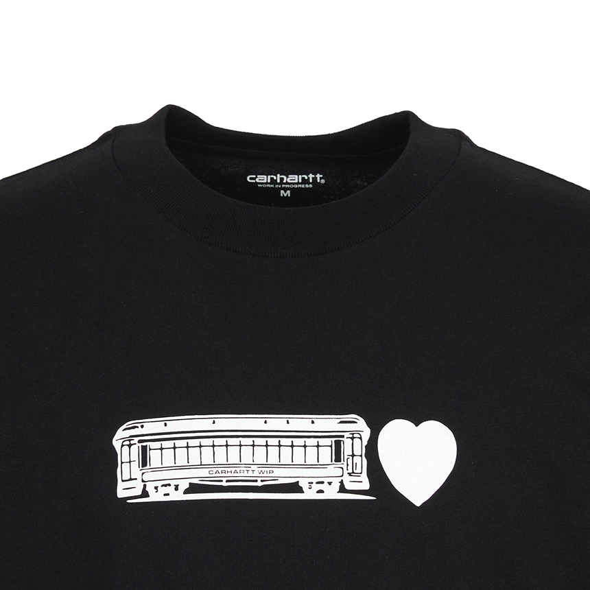 칼하트윕(CARHARTT WIP) 디컨스트럭티드 라벨 남성 반팔티셔츠 I036008 89XX
