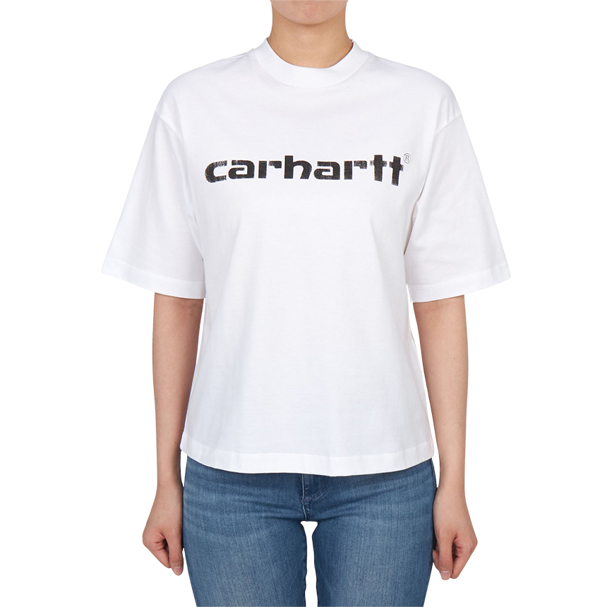 칼하트윕(CARHARTT WIP) 아카이브 스크립트 여성 반팔티셔츠 I036042 02XX
