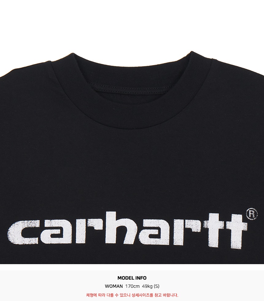 칼하트윕(CARHARTT WIP) 아카이브 스크립트 여성 반팔티셔츠 I036042 89XX