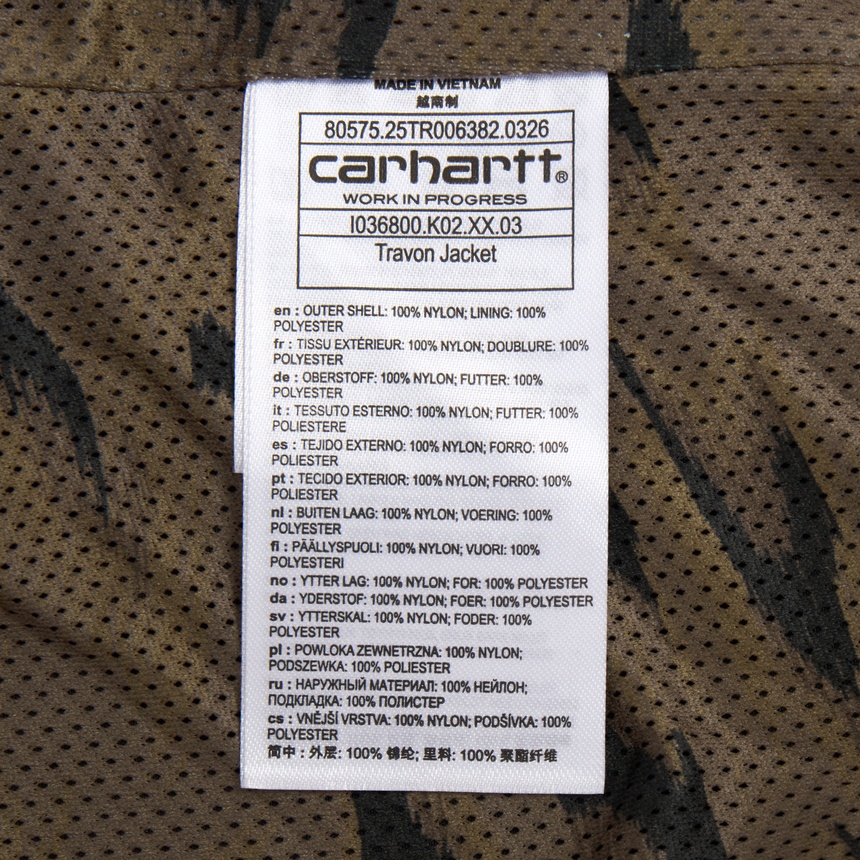 칼하트윕(CARHARTT WIP) 트래본 남성 트랙 자켓 I036800 K02XX