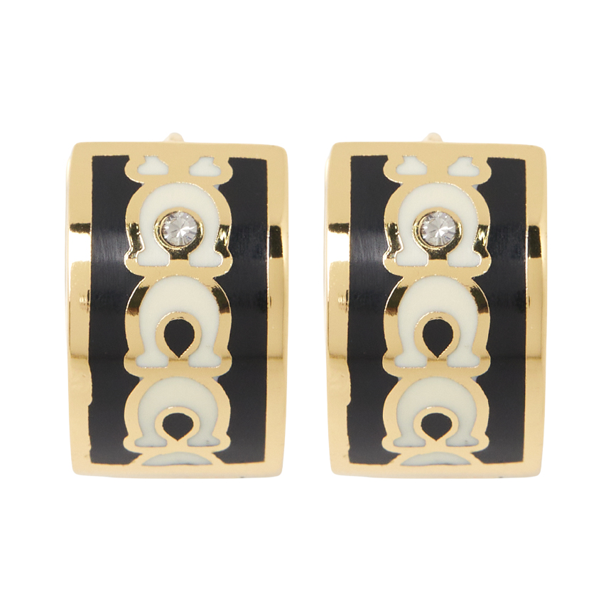 코치(COACH) 스크래치 시그니처 여성 허기 귀걸이 408098 GLD 004 SA_408098 GLD 004_043