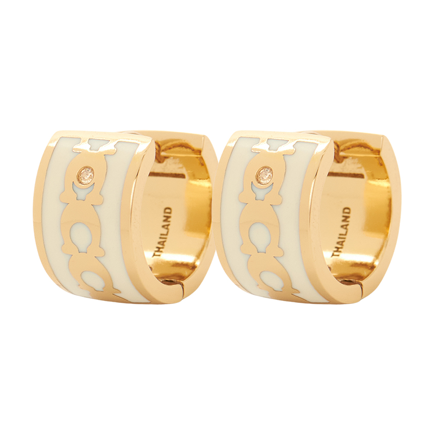 코치(COACH) 스크래치 시그니처 여성 허기 귀걸이 408098 GLD 100 SB_408098 GLD 100_067