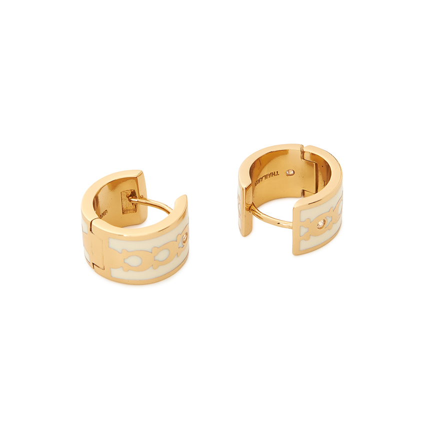 코치(COACH) 스크래치 시그니처 여성 허기 귀걸이 408098 GLD 100 SB_408098 GLD 100_067