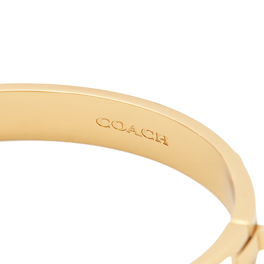 코치(COACH) 시그니처 여성 뱅글 팔찌 422719 GLD 100