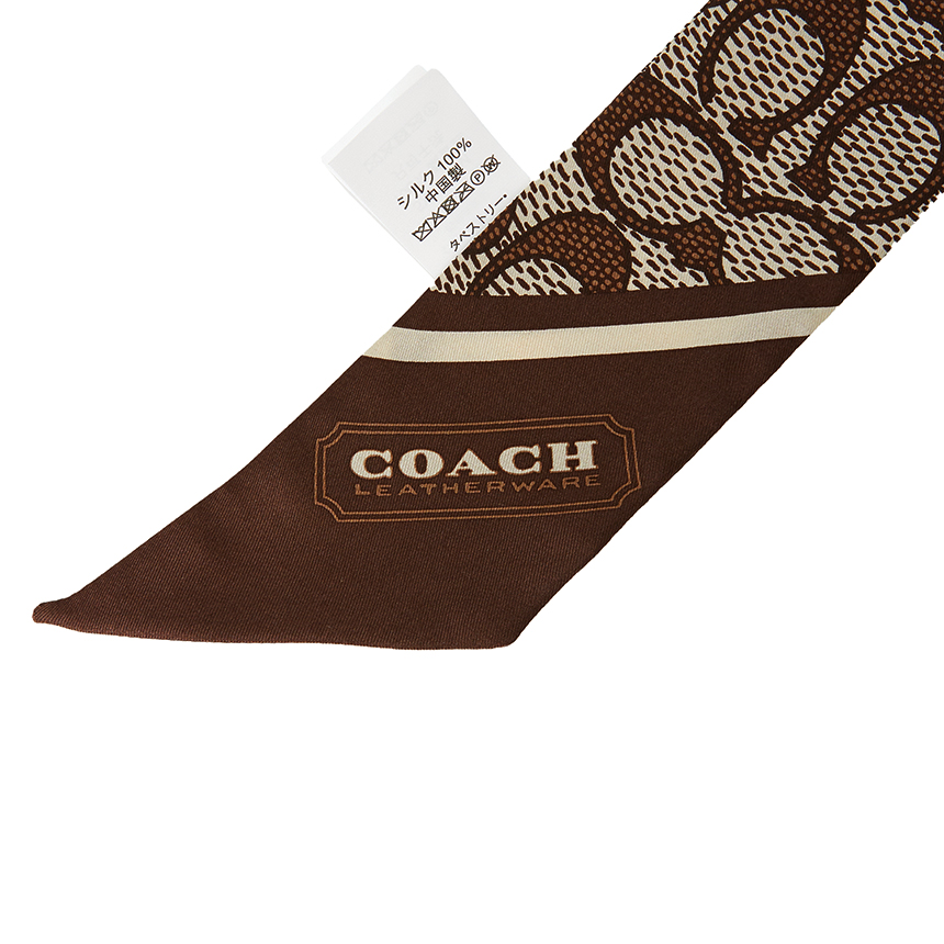 코치(COACH) 시그니처 여성 실크 스키니 스카프 C2783 MPL