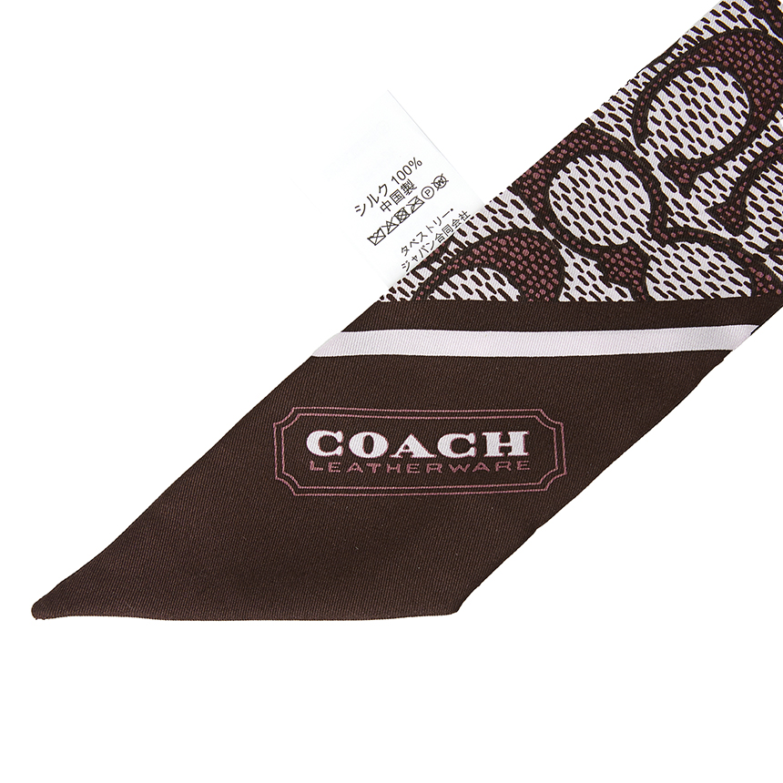 코치(COACH) 시그니처 여성 실크 스키니 스카프 C2783 YED