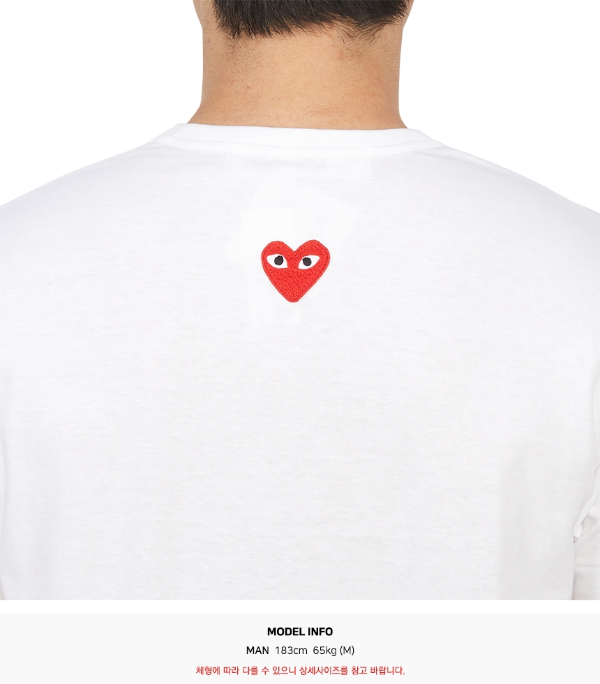꼼데가르송(COMME DES GARCONS) 백 레드와펜 반팔티셔츠 (남여공용) AX T340 051 3