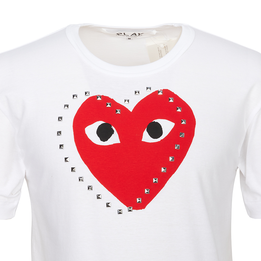 꼼데가르송(COMME DES GARCONS) 하트 스터드 반팔티셔츠 (남여공용) AX T803 051 1