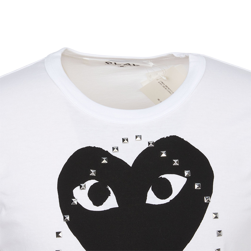 꼼데가르송(COMME DES GARCONS) 하트 스터드 반팔티셔츠 (남여공용) AX T804 051 1