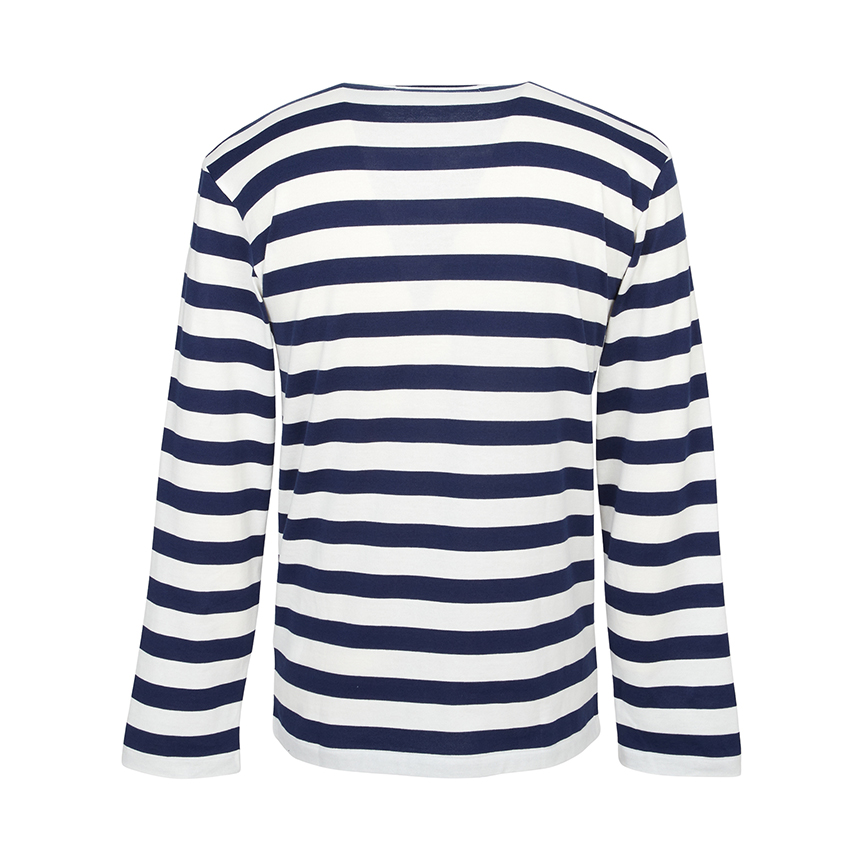 꼼데가르송(COMME DES GARCONS) 레드와펜 라인스톤 스트라이프 긴팔티셔츠 (남여공용) AX T805 051 1