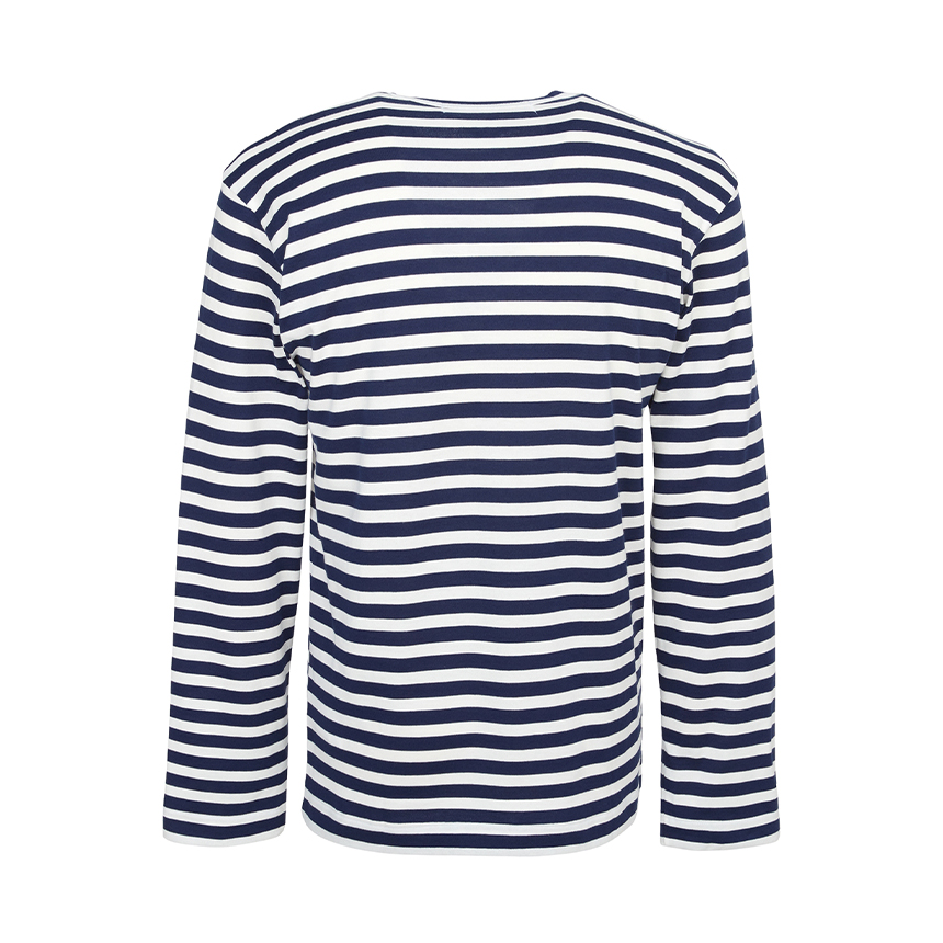 꼼데가르송(COMME DES GARCONS) 레드와펜 메탈스톤 스트라이프 긴팔티셔츠 (남여공용) AX T806 051 1