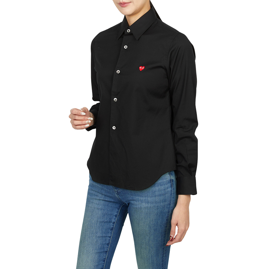 꼼데가르송(COMME DES GARCONS) 미니 레드와펜 여성 셔츠 AZ B011 051 1