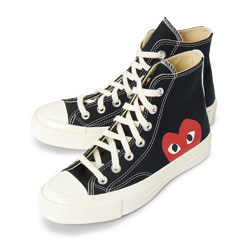 꼼데가르송(COMME DES GARCONS) 스크래치 레드하트 척테일러 70 하이 스니커즈 AZ K112 001 1 (남여공용) SC_AZ K112 001 1_014