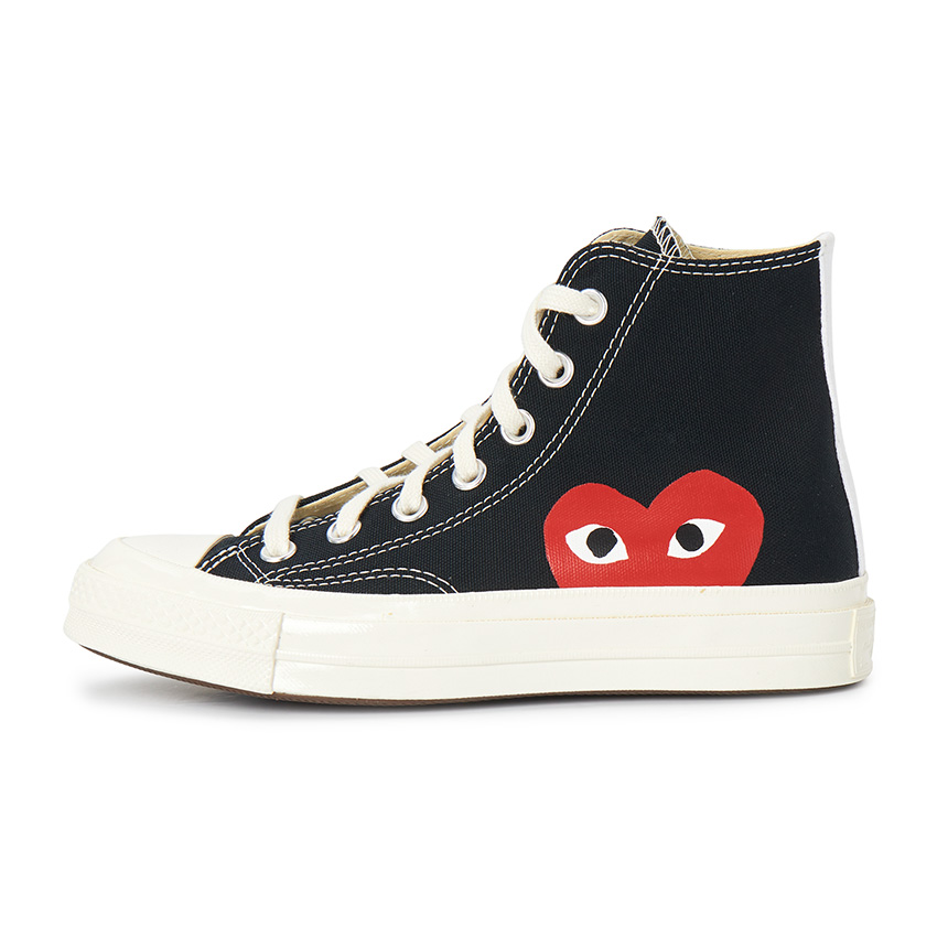 꼼데가르송(COMME DES GARCONS) 스크래치 레드하트 척테일러 70 하이 스니커즈 AZ K112 001 1 (남여공용) SC_AZ K112 001 1_014