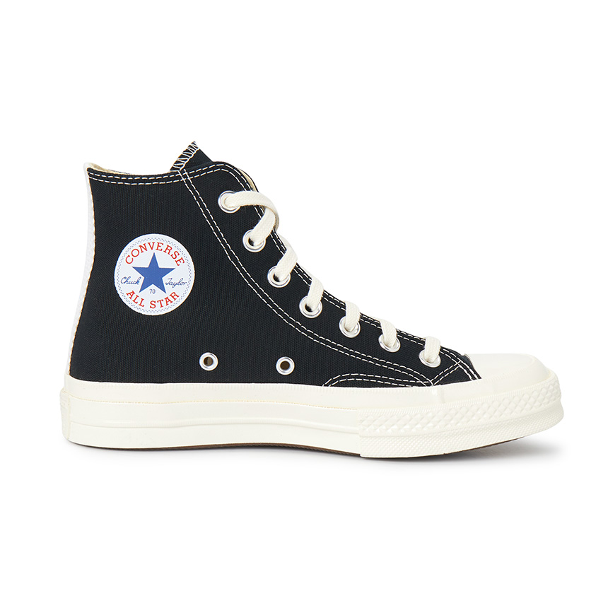 꼼데가르송(COMME DES GARCONS) 스크래치 레드하트 척테일러 70 하이 스니커즈 AZ K112 001 1 (남여공용) SC_AZ K112 001 1_014
