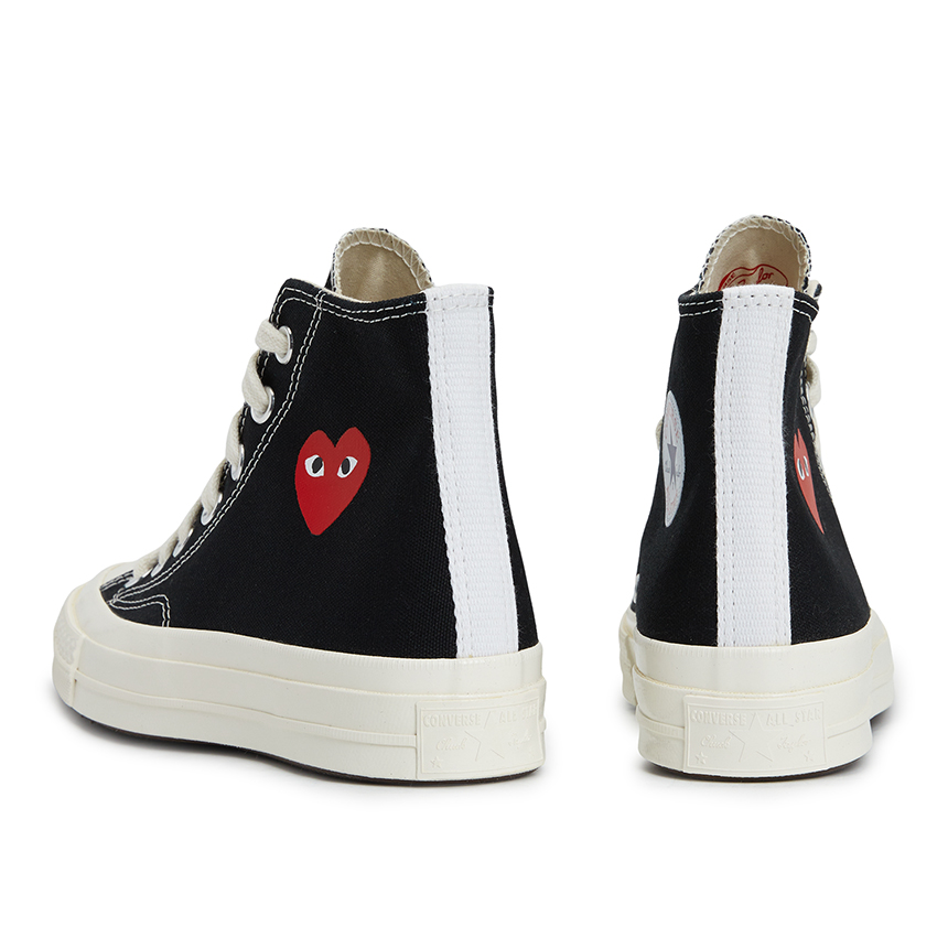 꼼데가르송(COMME DES GARCONS) 리틀하트 척 테일러 하이 스니커즈 (남여공용) AZ K129 001 1