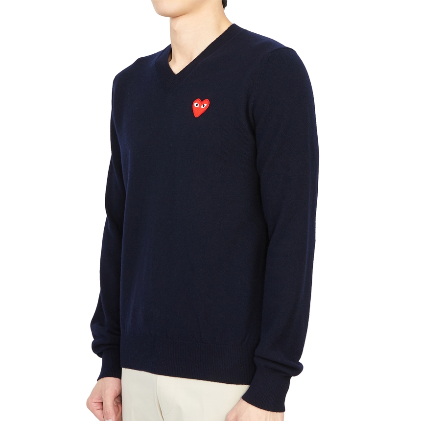 꼼데가르송(COMME DES GARCONS) 레드하트와펜 남자 울 니트 AZ N002 051 2