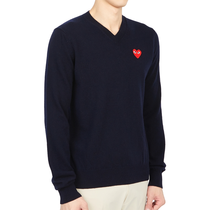 꼼데가르송(COMME DES GARCONS) 레드하트와펜 남자 울 니트 AZ N002 051 2