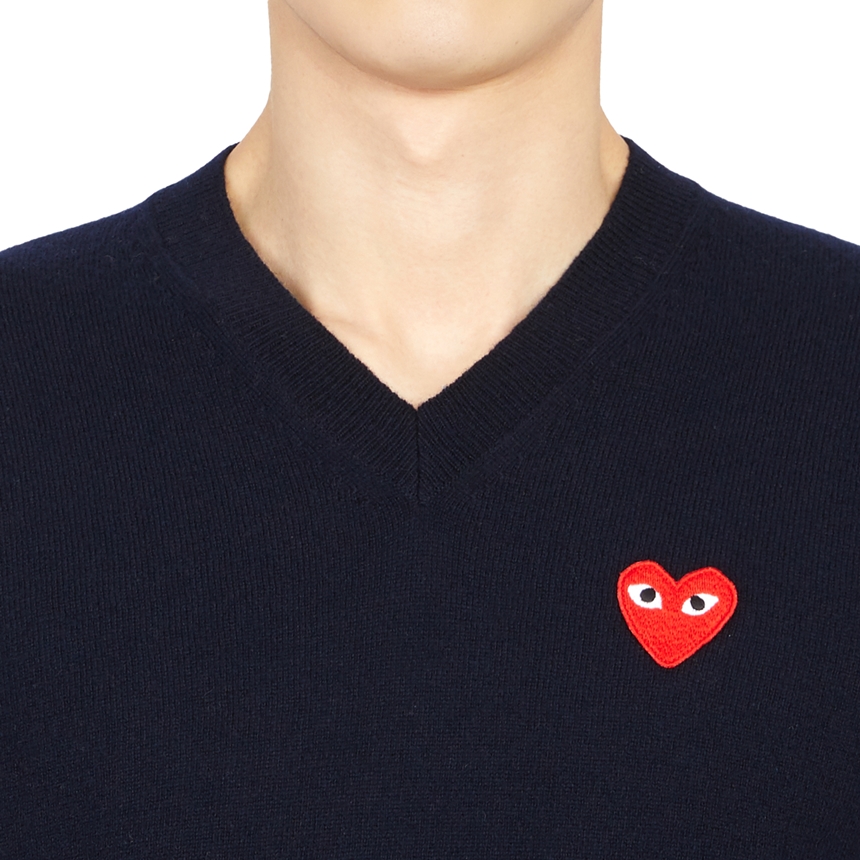 꼼데가르송(COMME DES GARCONS) 레드하트와펜 남자 울 니트 AZ N002 051 2