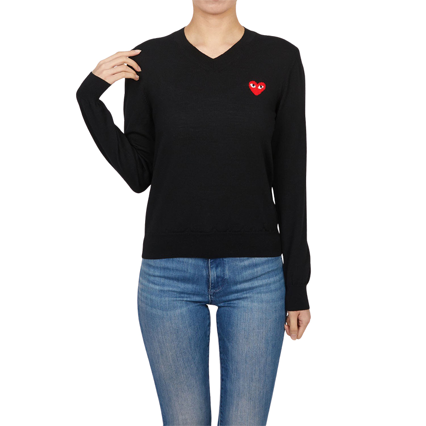 꼼데가르송(COMME DES GARCONS) 레드하트 여성 니트 AZ N029 051 1