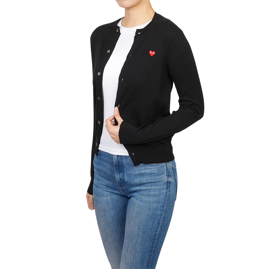 꼼데가르송(COMME DES GARCONS) 미니 레드와펜 여성 가디건 AZ N053 051 1