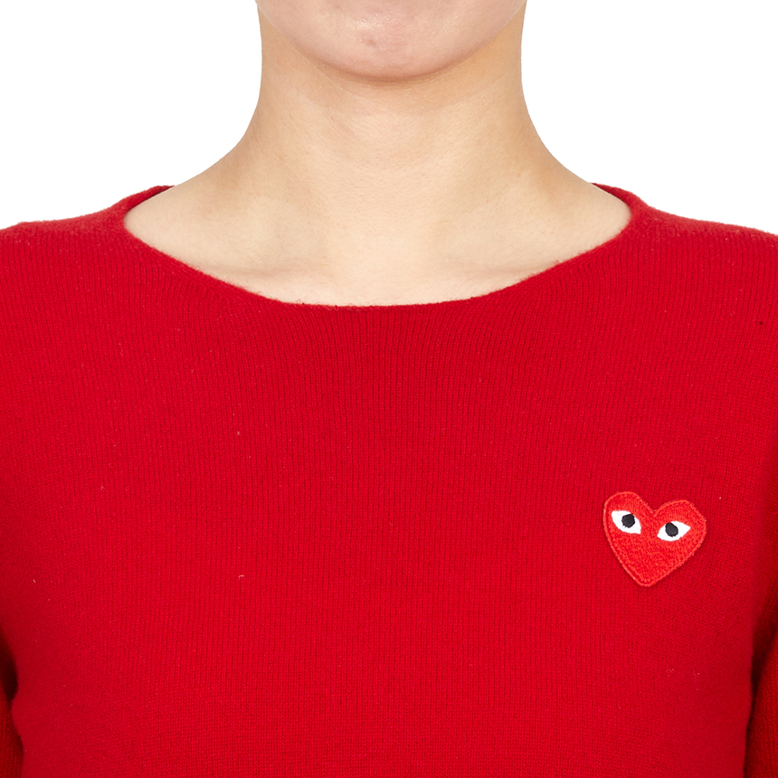 꼼데가르송(COMME DES GARCONS) 레드와펜 여성 니트 AZ N067 051 4