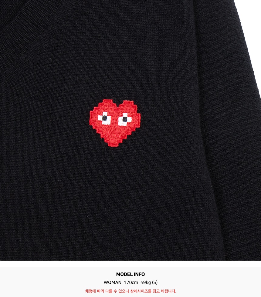 꼼데가르송(COMME DES GARCONS) X 인베이더 픽셀와펜 여성 니트 AZ N081 051 1