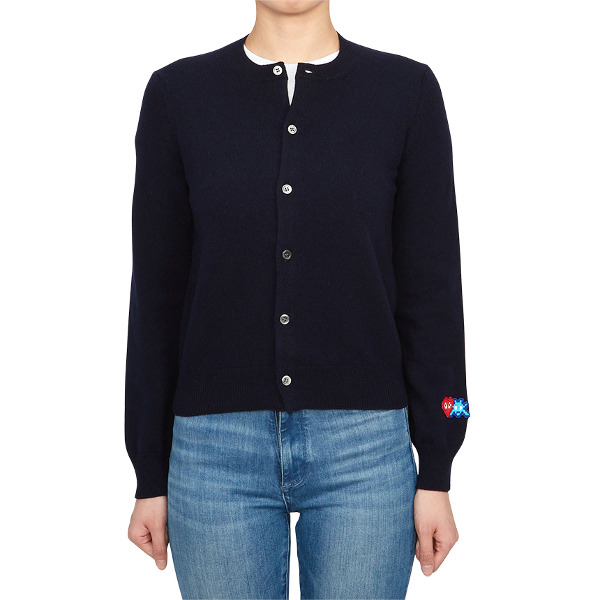 꼼데가르송(COMME DES GARCONS) X 인베이더 더블와펜 여성 가디건 AZ N087 051 2