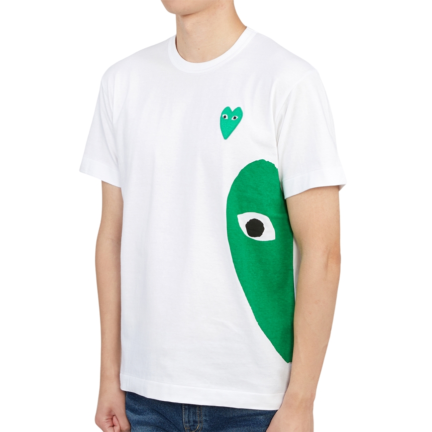 꼼데가르송(COMME DES GARCONS) 그린하트와펜 남자 반팔티셔츠 AZ T062 051 1