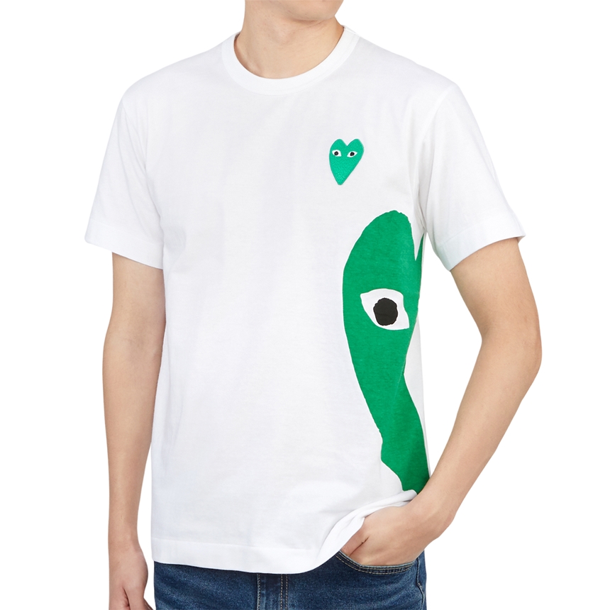 꼼데가르송(COMME DES GARCONS) 그린하트와펜 남자 반팔티셔츠 AZ T062 051 1