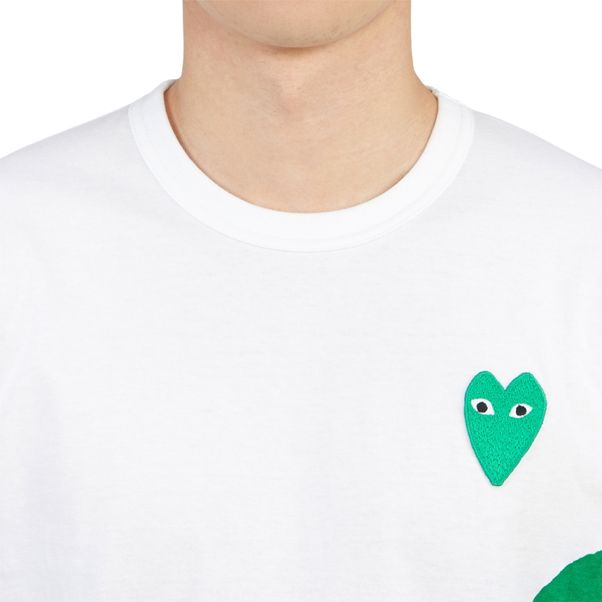 꼼데가르송(COMME DES GARCONS) 그린하트와펜 남자 반팔티셔츠 AZ T062 051 1