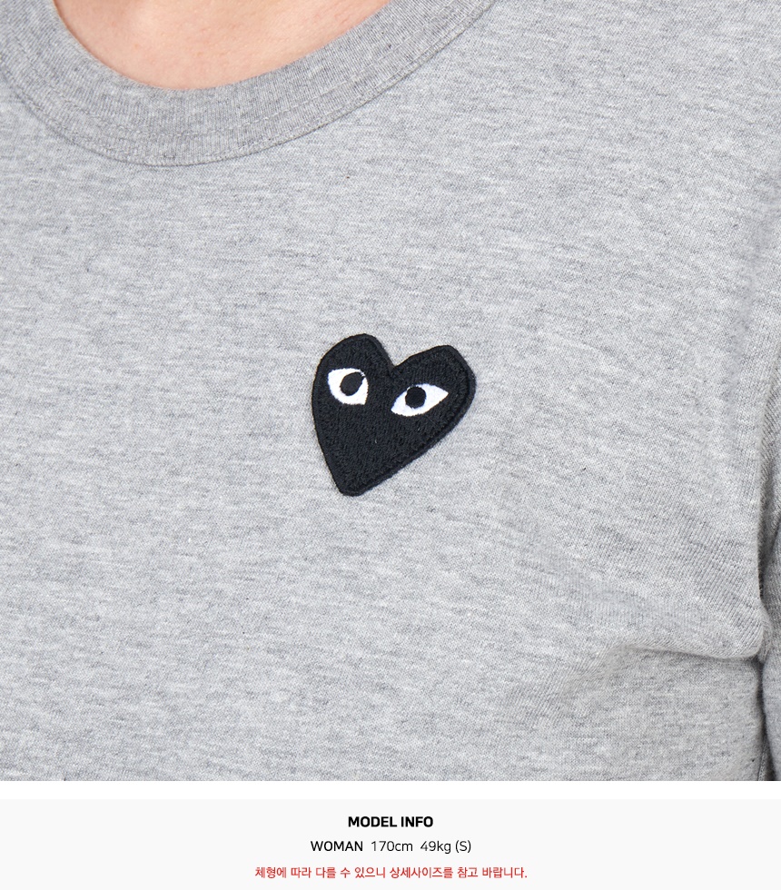 꼼데가르송(COMME DES GARCONS) 블랙와펜 여성 반팔티셔츠 AZ T075 051 1