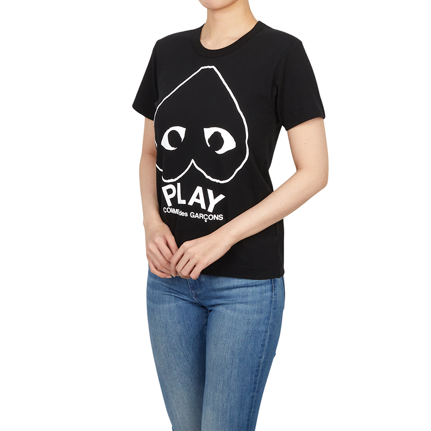 꼼데가르송(COMME DES GARCONS) 업사이드 다운 하트 여성 반팔티셔츠 AZ T113 051 1
