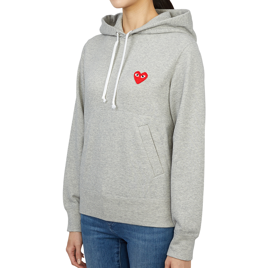 꼼데가르송(COMME DES GARCONS) 레드하트와펜 여자 후드 긴팔 맨투맨 티셔츠 AZ T169 051 1